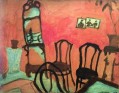 El pequeño salón óleo sobre papel montado sobre tela contemporáneo Marc Chagall